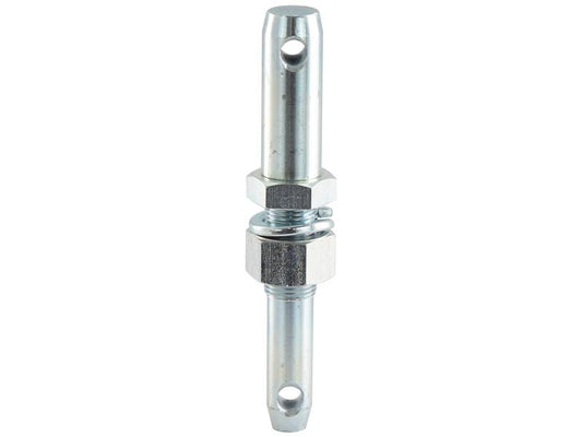 S.205 - Lower link implement pin dual 22 - 28x203mm, Thread size 7/8x57mm Cat. 1/2